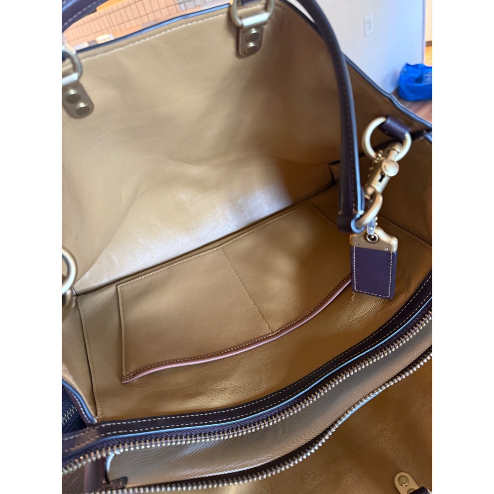 Coach Rogue 39 Saddle Colorblock Glovetanned Leather Carryall Tote 1941 - Picture 9 of 16